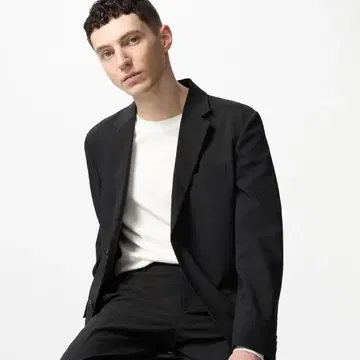 유니클로 UNIQLO 남성용 블랙 블랙 감동 자켓 비즈니스 정장