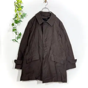 무인양품 MUJI 충전솜 라이너 스텐카라 코트 다크 브라운 L