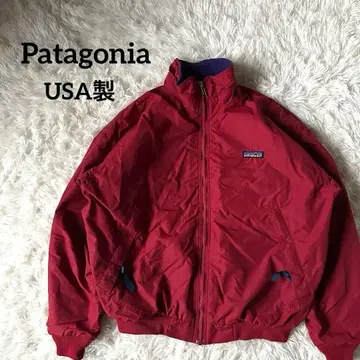 파타고니아 USA제 쉘드 신틸라 플리스 빨간색 보라색 S