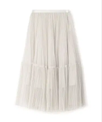 새상품급 BALLSY 라메 튤 티어드 플리츠 스커트