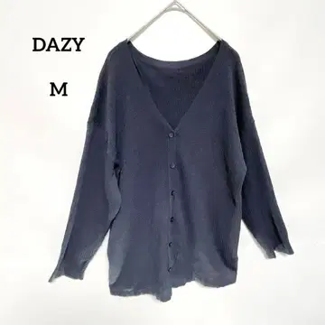 DAZY 백 슬릿 가디건 M 차콜 계열