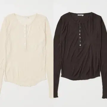 2세트 / MOUSSY 이번 시즌 새상품 HENRY NECK 롱T