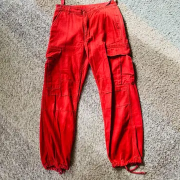 [ 당일 발송 ] AVIREX 레드 카고 팬츠 S 사이즈