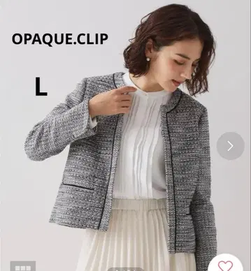 OPAQUE.CLIP (오페크 도트 클립) 코튼 트위드 자켓 L