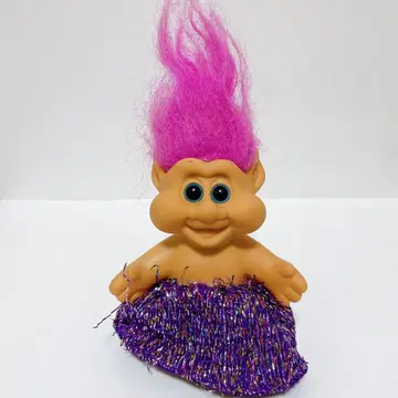 해외 트롤 인형 퍼플 드레스 아메토이
