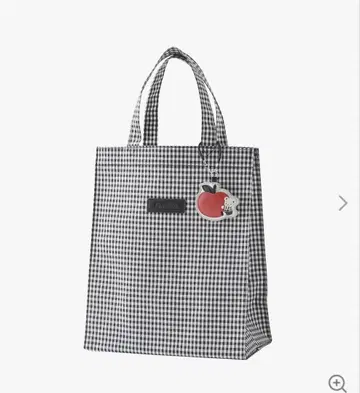 미사용 새상품 파밀리아 깅엄 체크 토트백