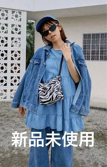 WCJ 발수 애니멀 무늬 숄더백