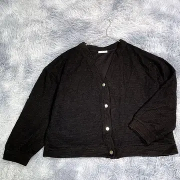 GLACIER [ LL ] 가디건 블랙 빅 사이즈 여성용 가을/겨울