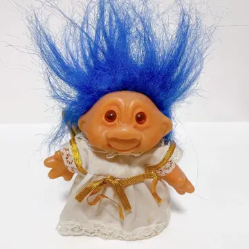 해외 빈티지 트롤 블루 드레스 아메토이