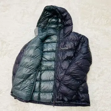 몽벨 알파인 다운 후드티 L 블랙 스태프백 없음 완판템
