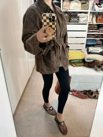 인기 zara 레오파드 자켓