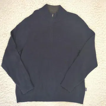 하자품 파타고니아 캐시미어 울 하프 지퍼 니트 네이비 XL