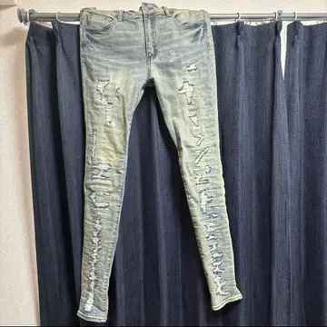 mnml 데미지 스키니 33인치