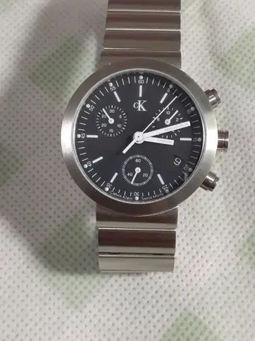 CK 크로노그래프 손목시계 블랙