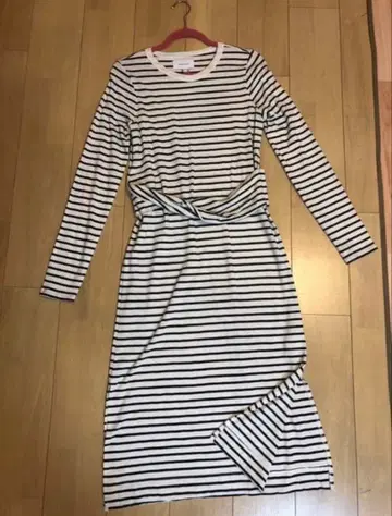 CURRENT/ELLIOTT 스트라이프 긴팔 원피스 사이즈 2