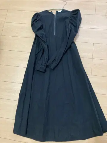 요리 블랙 플레어 원피스 36