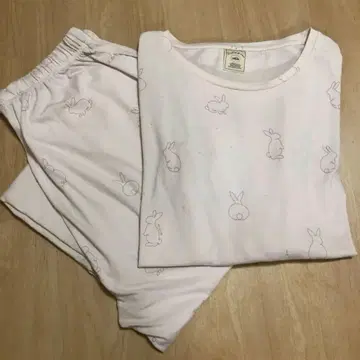 젤라또피케 토끼 룸웨어 파자마 상하의 세트 긴팔 핑크