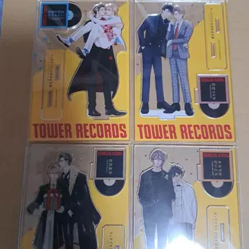 TOWER RECORDS 아크릴 스탠드 4종 세트 디어플러스 25주년