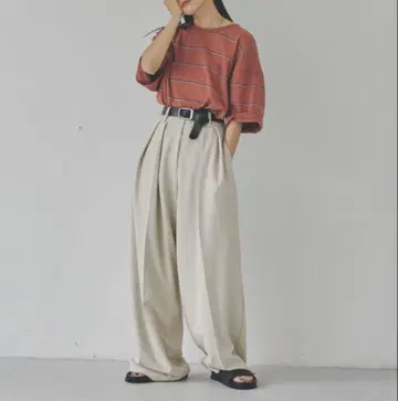 TODAYFUL Doubletuck Twill Trousers 38