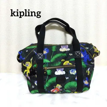 키플링 보스턴 백 핸드백 아트엠 올 패턴 정글 애니멀