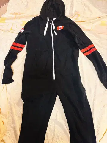 CANADA GOOSE [ M ] 후드 부착 점프수트 블랙