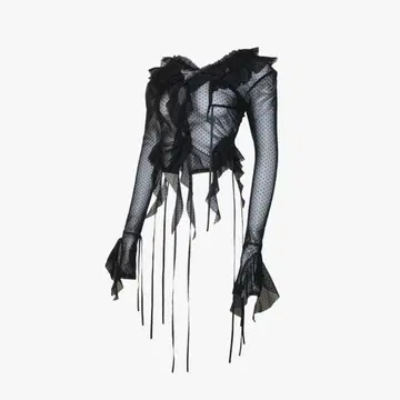 theredthread S dot flow frill tops bkxbk