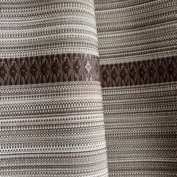 순수 실크 하카타 반폭 오비 리버서블 밀크 커피색