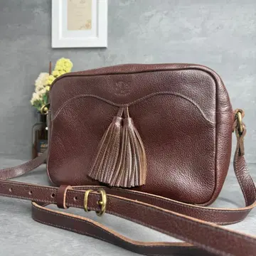 컨디션 최상 ILBISONTE 사선 숄더백 카메라백 프린지