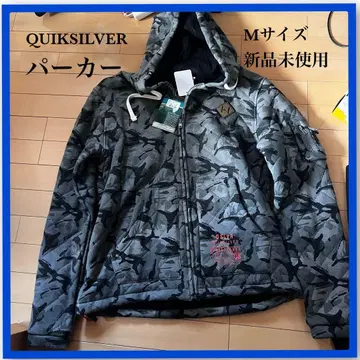 QUICKSILVER 카모 패턴 후드티 M 사이즈 미사용 새상품