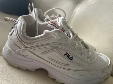 FILA 화이트 스니커즈 24.5