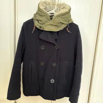 DENIM&DUNGAREE 피 코트 네이비