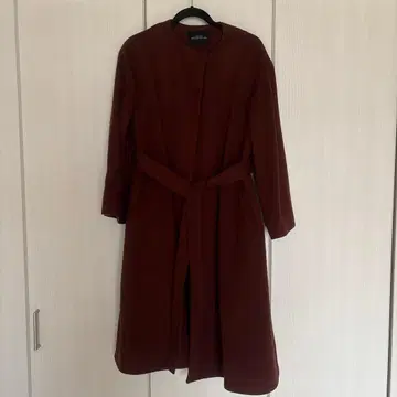 GREEN LABEL RELAXING 롱 코트 브라운