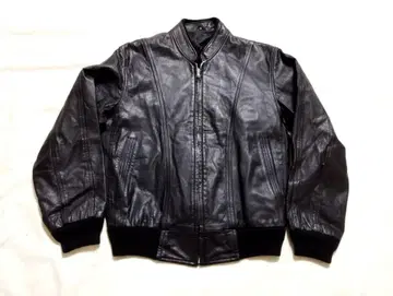 밴드 카라 가죽 자켓 블루종 M80's