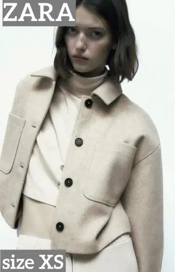 [ 미사용 새상품 ] ZARA 크롭 자켓 포켓