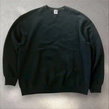 FRUIT OF THE LOOM 00s 멕시코제 무지 맨투맨 블랙 XL