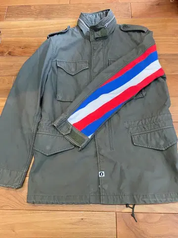 GOODENOUGH M65 올리브 그린 x 트리코 소매 굿이너프