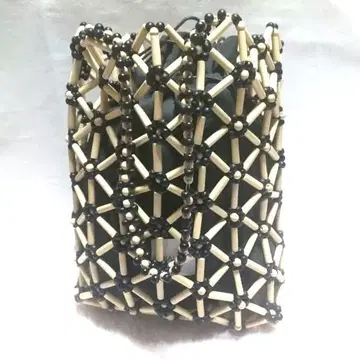 HALIN 하린 우드비즈 여성용 토트백 바스켓백 복조리