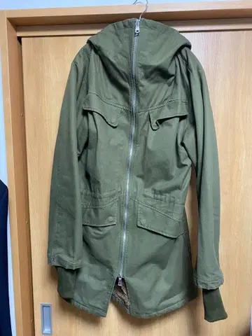 올리브 그린 모즈 코트