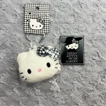 산리오 헬로키티 페이스형 마스코트 홀더 하운드투스