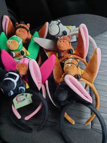 서러브레드 컬렉션 마스코트 포함 머리띠 8종 새상품