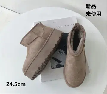 통굽 무스탕 부츠