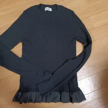 이에나 IENA 밑단 프릴 하프 슬리브 풀오버