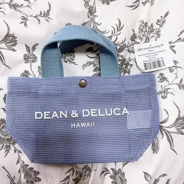 [DEAN&DELUCA] 하와이 한정판 메쉬 토트백 블루 XS 사이즈