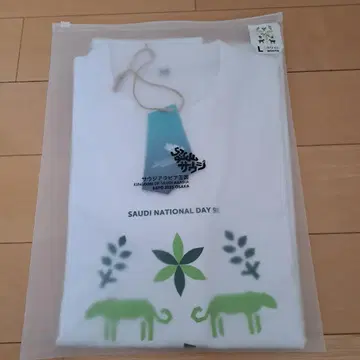 오사카 간사이 만박 사우디아라비아 T셔츠 L 화이트