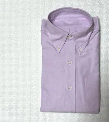 연보라 버튼 다운 긴팔 셔츠 남성용 M 상당 미사용 새상품에 가까운