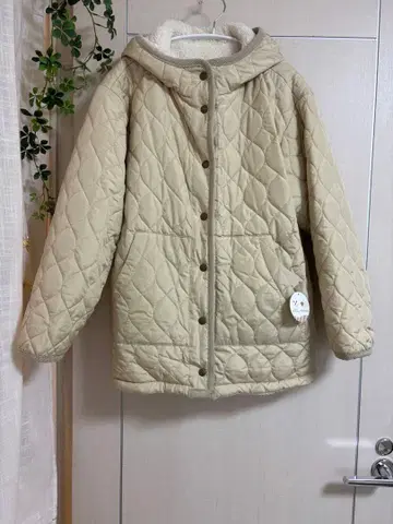 사만사 모스모스 보아 퀼팅 자켓 코트