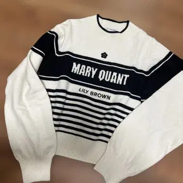 MARY QUANT LILY BROWN 스트라이프 니트
