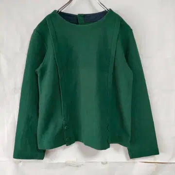 HUMAN WOMAN 긴팔 티셔츠 크루넥 무지 그린 M