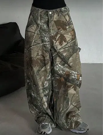 [ 새상품 ] 리얼트리 와이드 팬츠 그런지 스트릿 y2k 해외 L