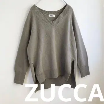 ZUCCA 주카 울 v넥 니트 풀오버 그레이지